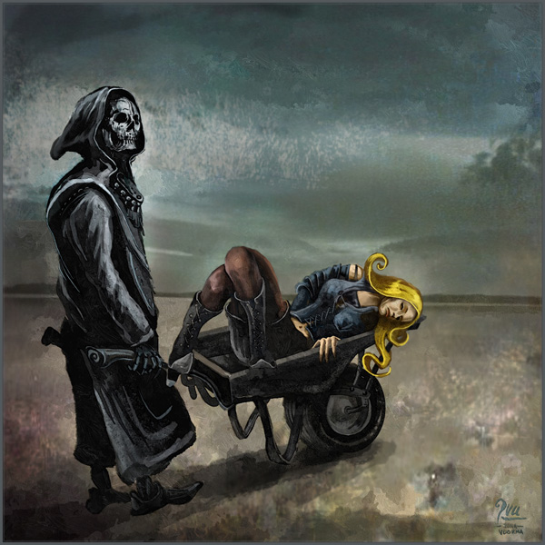 Death and the Maiden and the Wheelbarrow © J. Vuorma
